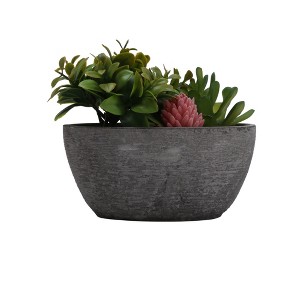 Unique Bargains Artificial Plants Plastic Blue Green 5.91"x1.18"x5.91" 1Pcs - 1 of 4