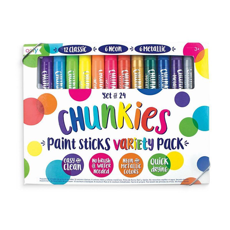 Chunkies Paint Sticks Variety Pack - Set of 24, 1 of 6