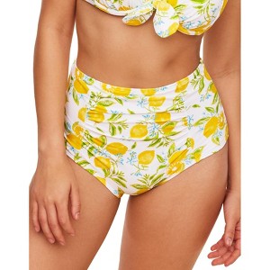 Adore Me Women's Shelby High Waisted Swimwear Bottom - 1 of 4