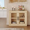 Acekool 70.8" Sideboard Buffet Cabinet with 4 Doors, Modern Farmhouse Storage Credenza - 3 of 4
