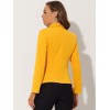 Allegra K Women's Elegant Work Office Lapel Collar Button Down Regular Fit Suit Blazer - 4 of 4