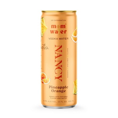 Mom Water Pineapple Orange - Nancy - 4pk/355ml Cans