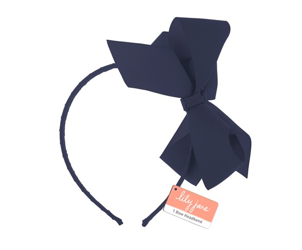 Lily Jane Bow Headband Navy - 1ct