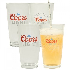Adult Coors Light Classic Logo 4-Pack Pint Glass Set - 1 of 1
