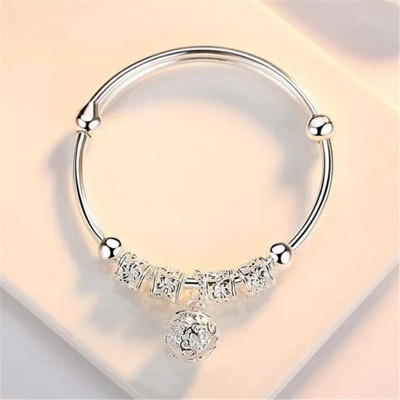 Chery Life Lace Pendant Bell Bracelet - Adjustable Elegant Jewelry for Women & Girls