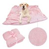 Kritter Planet Pink Large Dog Blanket, Super Soft Fluffy High Pile Fleece Dog Couch Blankets and Throws for Large Medium Small Dogs Cats, 50x60 inches - 2 of 4