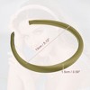 Unique Bargains Women's Anti Slip Fashion Solid Simple Silk Headbands 0.59" Wide 2 Pcs - 4 of 4