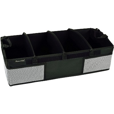 Picnic at Ascot - Ultimate Heavy Duty Trunk Organizer - No Slide Rigid Base - 70 LB Capacity - 30" wide x 14.75" deep x 9" high - Houndstooth