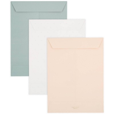 3pk Document Envelope Letter Size - Sugar Paper Essentials