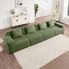 VASIP Modular Boneless Cloud Sofa 4-Seater with Deep Seat Sectional Couch and  Pillows,Corduroy Fabric for Large Living Room,Camel - 2 of 4
