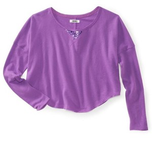 Aeropostale Womens Cropped Animal Print Knit Sweater - 1 of 1