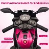 Kids 6V Ride On Motorcycle, Battery Powered Ride On Toys with Treaded Tires, Working Headlight, Horn, Music, Training Wheels - 4 of 4