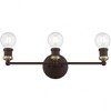 Livex Lighting Lansdale 3 - Light Vanity in  Bronze/Antique Brass - 3 of 4