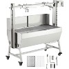 Stainless Steel Electric Rotisserie Grill with Motor, 60-90kg Capacity, Wind Baffle & Wheels, for Whole Pig Lamb BBQ, Outdoor Use - 2 of 4