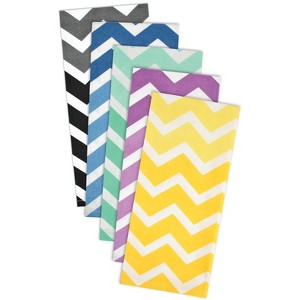 Design Imports Yellow Chevron Dishtowel (Set Of 2) - 1 of 4