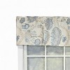 RLF Home 100% Cotton High Quality Serene Tailored Window Valance with 1.5" Rod Pocket 50" W X 12" L Blue - 4 of 4