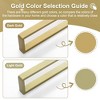 Bathroom Hardware Set Brushed Gold, Bathroom Accessories Set 4 Pieces Towel Bar Set, SUS304 Stainless Steel Towel Holder Set Wall Mounted - 2 of 4