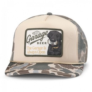 Adult Garage Beer Mallard Foamy Camo with Lab Adjustable Hat - 1 of 4