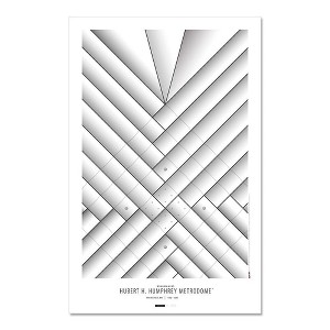 MLB Minnesota Twins Metrodome Art Poster - 1 of 1