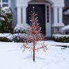 Alpine Festive Artificial Christmas Tree with Warm White LED Lights Red - 3 of 4