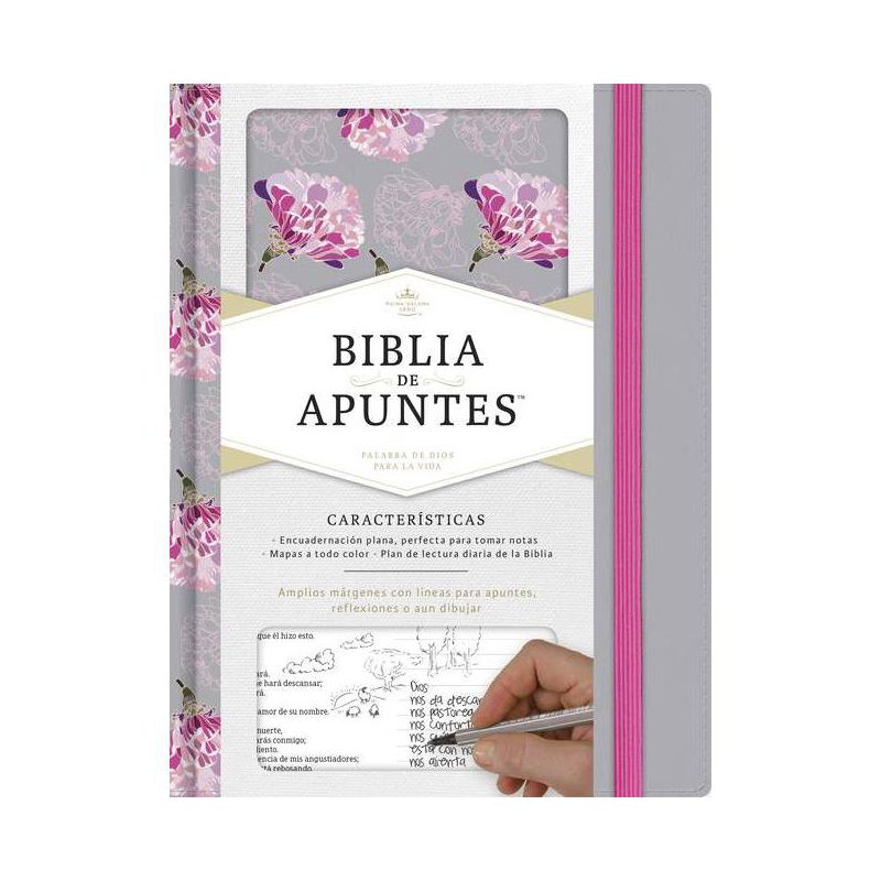 Rvr 1960 Biblia de Apuntes, Gris Y Floreado Tela Impresa - by  B&h Español Editorial (Hardcover), 1 of 2
