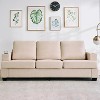 89" Modern 3-Seater Sofa - Deep Chenille Couch with Cup Holders & Storage Pockets, Comfy for Living Room & Apartment - 4 of 4