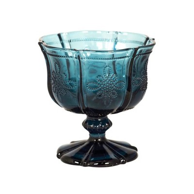 Slickblue Set of 2 Knot Design Fruit and Dessert Glass Bowl - 8 oz. 2 Colors Options