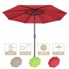 Yescom 9Ft UV50+ Aluminum Outdoor Table Patio Umbrella with Crank Tilt Sunshade Red - 2 of 4