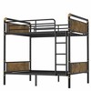Okak 82IN Twin-Over-Twin/Full-Over-Queen/Queen Industrail Metal Bunk Bed, Detachable Twin Bed with Safety Guardrails and Ladder, Bed Frames for Teens - 4 of 4