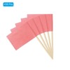 Unique Bargains Small Labeling Marking Cake Cocktail Decor Flag Toothpicks 100 Pcs - 3 of 4