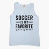 Simply Sage Market Soccer Is My Favorite Season Garment Dyed Tank - 3 of 3