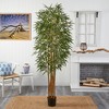 Nearly Natural 7-ft Curved Slim Bamboo Silk Tree - 2 of 2