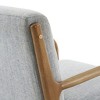 Okak Leisure Accent Chair with Comfy Upholstery 1pc Solid Wood Mid-Century Stylish Reading Armchair for Living Room Bedroom Waiting Room - 4 of 4