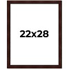 PosterPalooza | Distressed Brown Picture Frame - UV Acrylic, Foam Board Backing, Hanging Hardware - 2 of 4