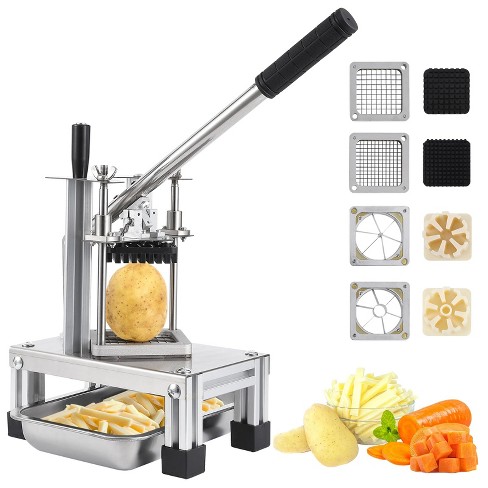 WhizMax French Fry Cutter Commercial Potato Chopper Vegetable Dicer Fruit Slicer for Onion, Cabbage, Carrots, Potato, Mushroom, 4 Replacement Blades - image 1 of 4