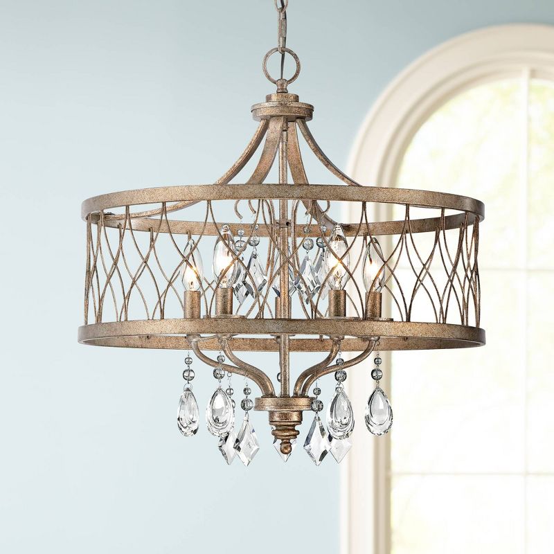 Minka Lavery Olympus Gold Pendant Chandelier 20 1/2" Wide Rustic Clear Glass 5-Light Fixture for Dining Room House Foyer Kitchen, 2 of 7