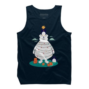 Men's Design By Humans Christmas in Arctic By StevenToang Tank Top - 1 of 3