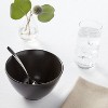 29oz Earthenware Houlton Bowl Black - Threshold™: Dishwasher & Microwave Safe, Traditional Round Cereal Bowl, 6" Diameter - 2 of 3