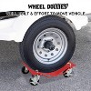 Heavy Duty Car Dollies Set - Sturdy Wheel Dollies for Garage Moving, Vehicle Maintenance, Suitable for Cars, Trucks, and Motorcycles - 3 of 4