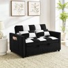 NicBex Modern Pull Out Sofa Bed Velvet Convertible Sleeper Sofa with Adjustable Back for Living Room - 3 of 4