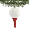 Cody Foster 4.0 Inch Golf Ball On Tee Sport Four 18Th Hole Course Tree Ornaments - 3 of 3