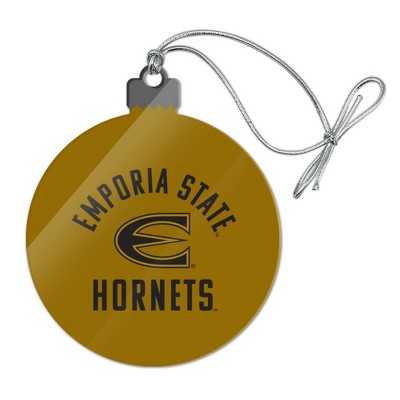 Emporia State University Hornets Acrylic Christmas Tree Holiday Ornament
