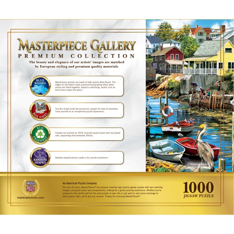 MasterPieces 1000 Piece Jigsaw Puzzle - Pelican Harbor - 26.8"x19.3", 4 of 7