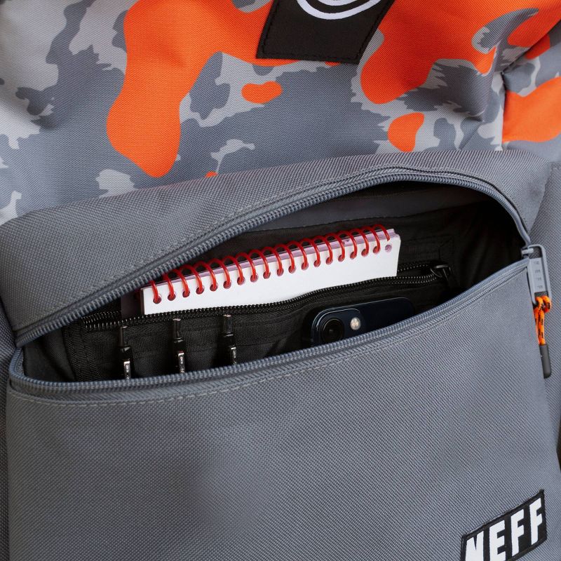 Neff Structure 18&#34; Backpack - Gray/Orange, 6 of 7