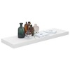 Wall Shelf Set of 4 High gloss white Honeycomb MDF, metal Medium - 3 of 4