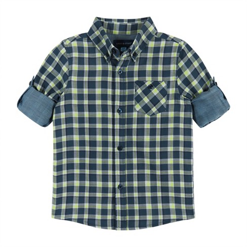 navy button down shirt toddler