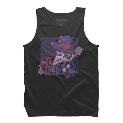 Men's Design By Humans Halloween Plague By xMorfinaDesign Tank Top