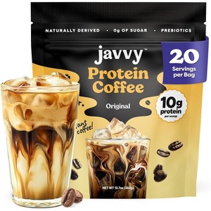 Javvy Protein Coffee - Premium Whey Protein & Instant Iced Coffee - 100% Arabica Coffee - Zero Artificial Flavors & Sweeteners, 20 Servings - 1 of 4