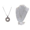 Anna-Kaci Women's Crystal Teardrop Pendant Necklace, Sparkling and Elegant Design with Adjustable Chain for Special Occasions - Apple - 2 of 4