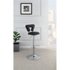 Poundex,Adjustable Height & Swivel Barstool in Faux Leather - 2 of 4